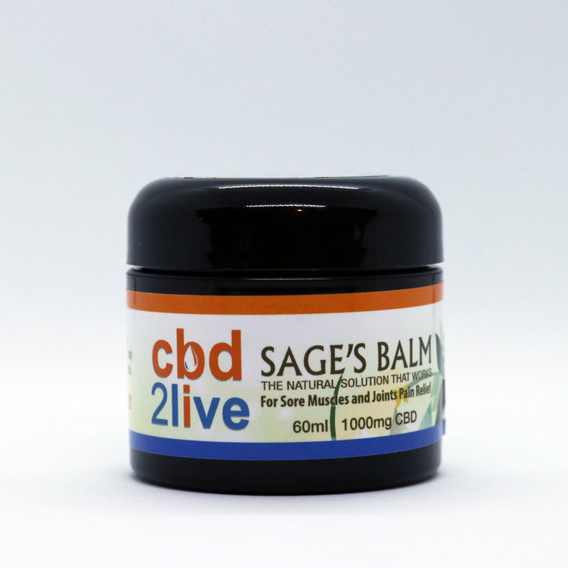 Sage's Balm 60ML / 1000 mg CBD Isolate - cbd2live.com